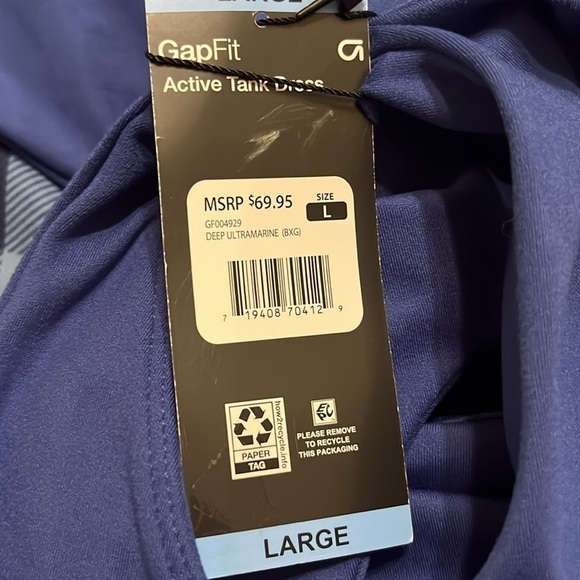 NWT Gap Fit Active Tank Dress w/ Built in Shorts & Bra - Sz XXL - Picture 7 of 7